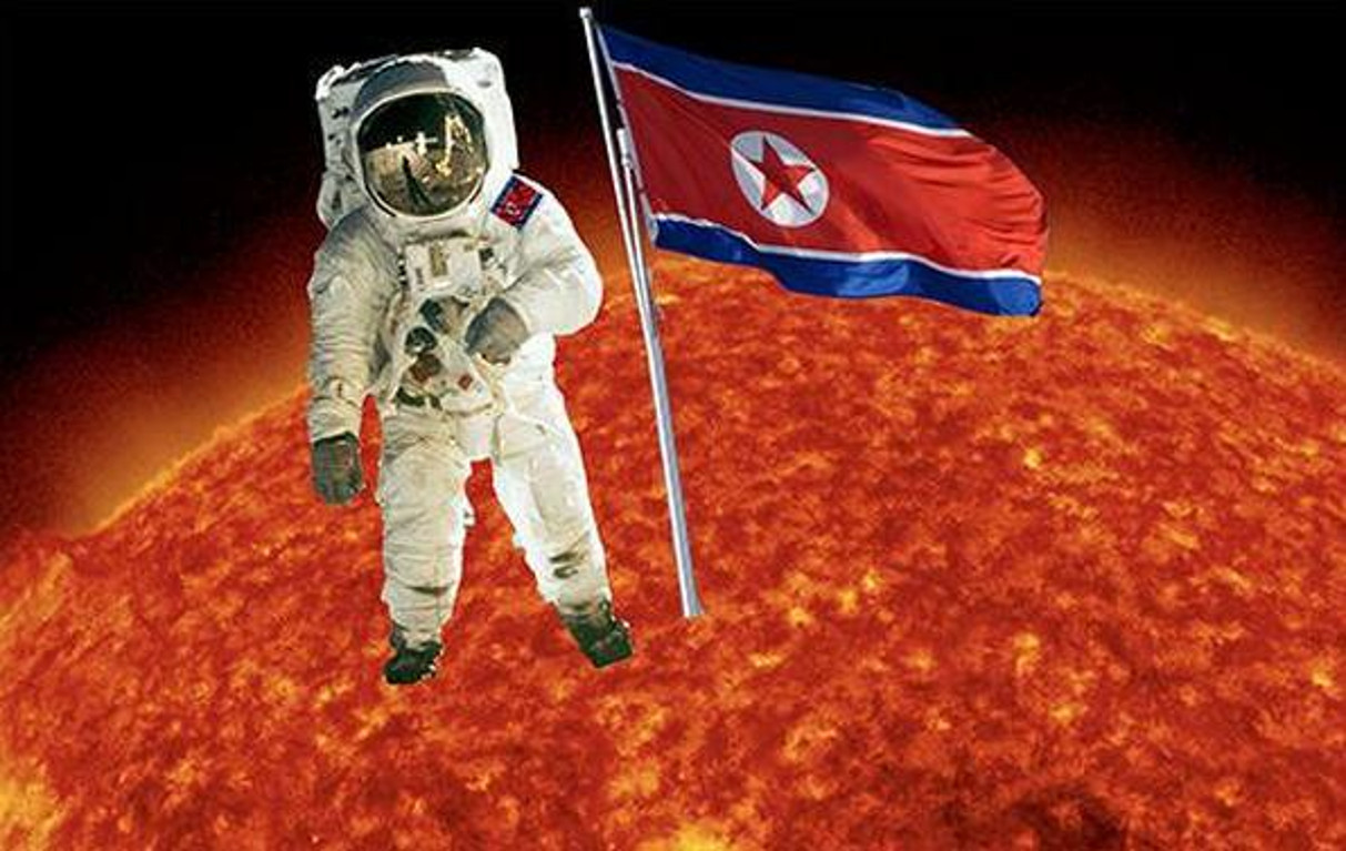 Картинки по запросу Уникальнейший случай в истории: астронавт из Северной Кореи первым высадился на солнце
